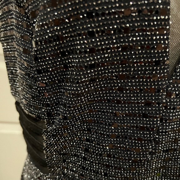 Enfocus Studio evening dress size 12, worn once,EUC, shimmery sequins with split - Picture 12 of 14